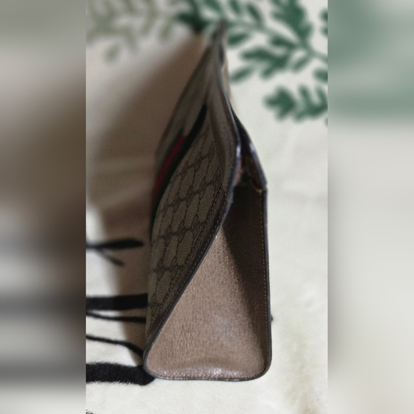 💯 Authentic Vintage Gucci Supreme Web Sherry Line Clutch - Picture 7 of 12